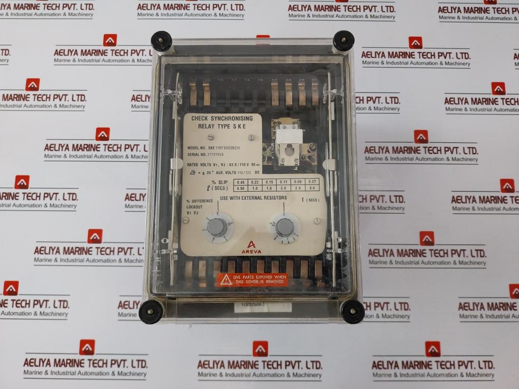 Areva Ske 11Bf8002Bch Check Synchronising Relay V1,V2-63.5V/110V 50Hz