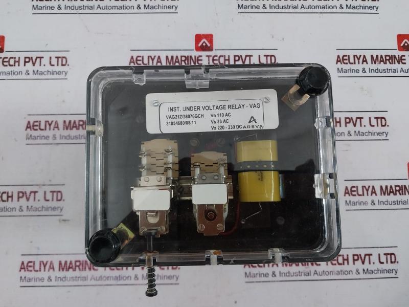 Areva VAG21ZG8076GCH Under Voltage Protection Relay VX 220-230 DC