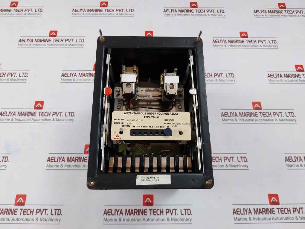 Areva Vagm22Af171G Instantaneous Under Voltage Relay 110Ac 50Hz