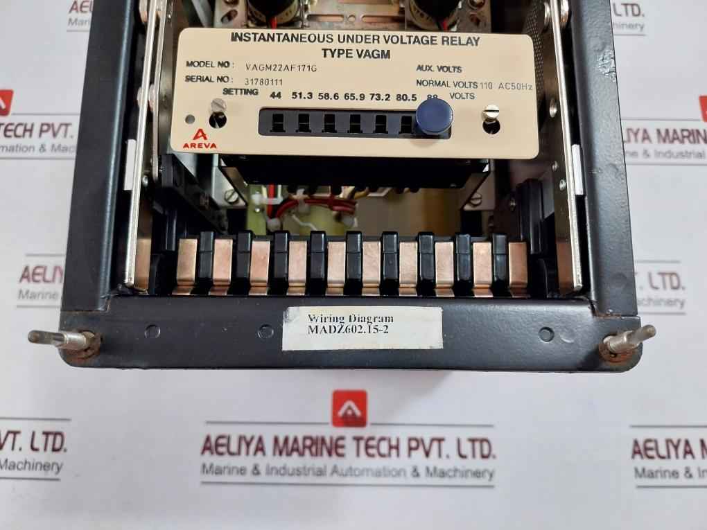 Areva Vagm22Af171G Instantaneous Under Voltage Relay 110Ac 50Hz