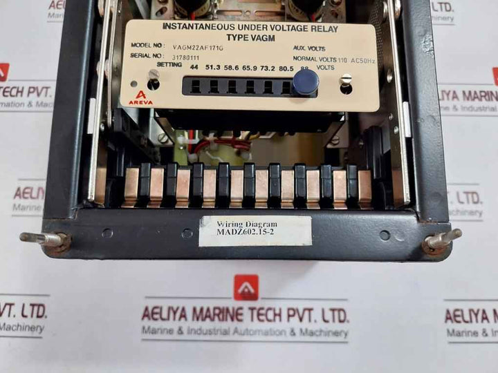 Areva Vagm22Af171G Instantaneous Under Voltage Relay 110Ac 50Hz