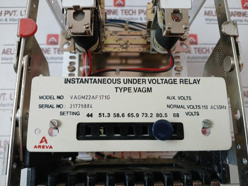 Areva Vagm22Af171G Instantaneous Under Voltage Relay 110V Ac 50Hz Mzg 0072-003A