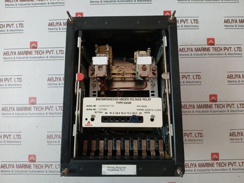 Areva Vagm22Af171G Instantaneous Under Voltage Relay 110V Ac 50Hz Mzg 0072-003A