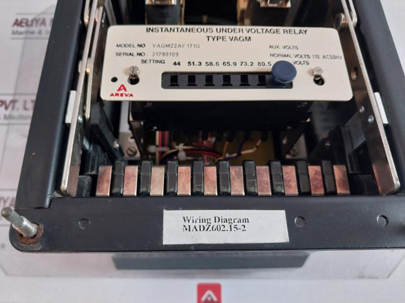 Areva Vagm22Af171G Instantaneous Under Voltage Relay Madz602.15-2 110Ac 50Hz