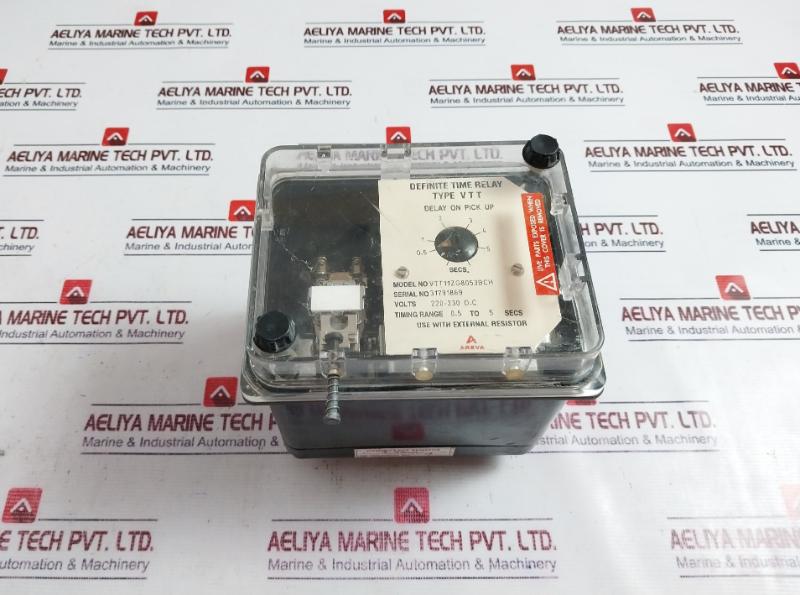 Areva Vtt11zg8053bch Definite Time Delay Relay 220-230vdc 0.5-5 Sec Timing Range