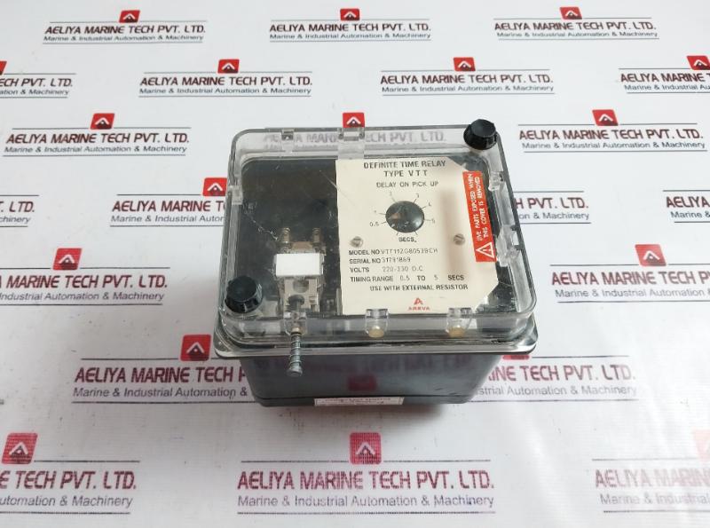 Areva Vtt11Zg8053Bch Definite Time Delay Relay 220-230Vdc 0.5-5 Sec Timing Range