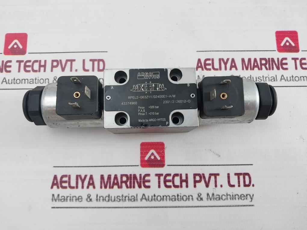 Argo-hytos Rpel2-063Z11/02400E1-a/M Hydraulic Solenoid Valve 24Vdc 320 Bar