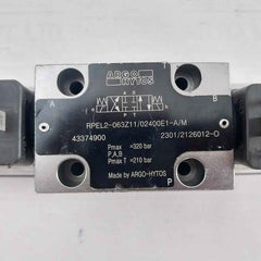 Argo-hytos Rpel2-063Z11/02400E1-a/M Hydraulic Solenoid Valve 24Vdc 320 Bar
