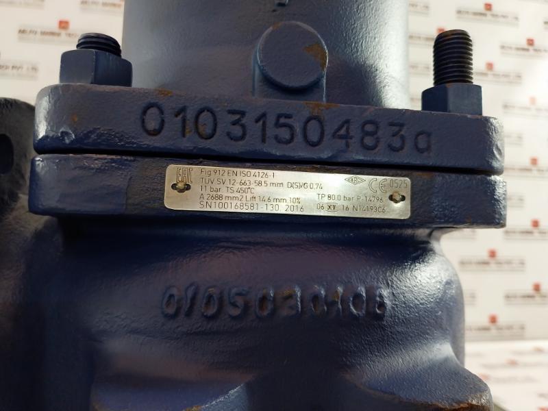 Ari Armaturen Js1049/Sa395 Safety Valve Dn 65 Pn40/16 11 Bar