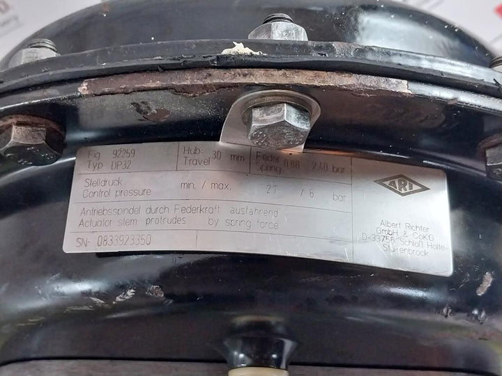 Ari Dp32 Control Valve En-js1049 Pn16-25 0,80-2,40 Bar 92259