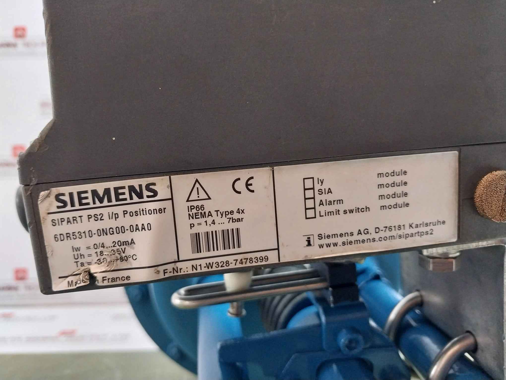 Ari Dp32 Pneumatic Actuator W/6Dr5310-0Ng00-0Aa0 Sipart Ps2 I/P Positioner