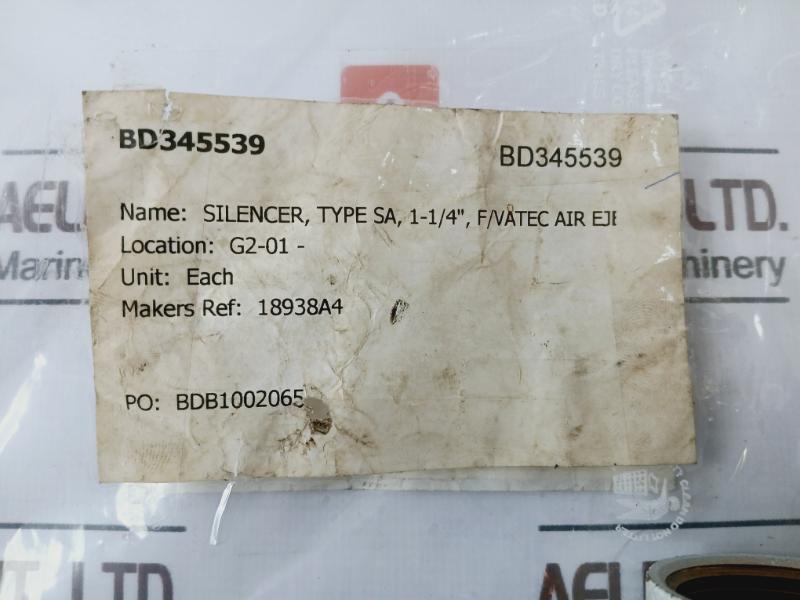 Ariaform Pn 10/16 Din 20018-2016-pb 54 Bar Compressed Air Silencer Sa 1 1/4”