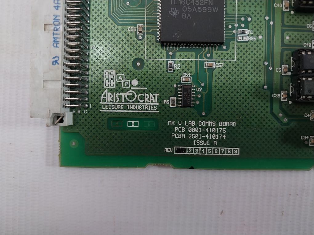Aristocrat Communication And Data Logging Interface Card 2501-410174