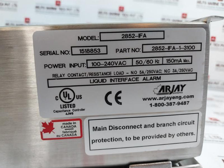 Arjay 2852-ifa-1-3100 Liquid Interface Alarm