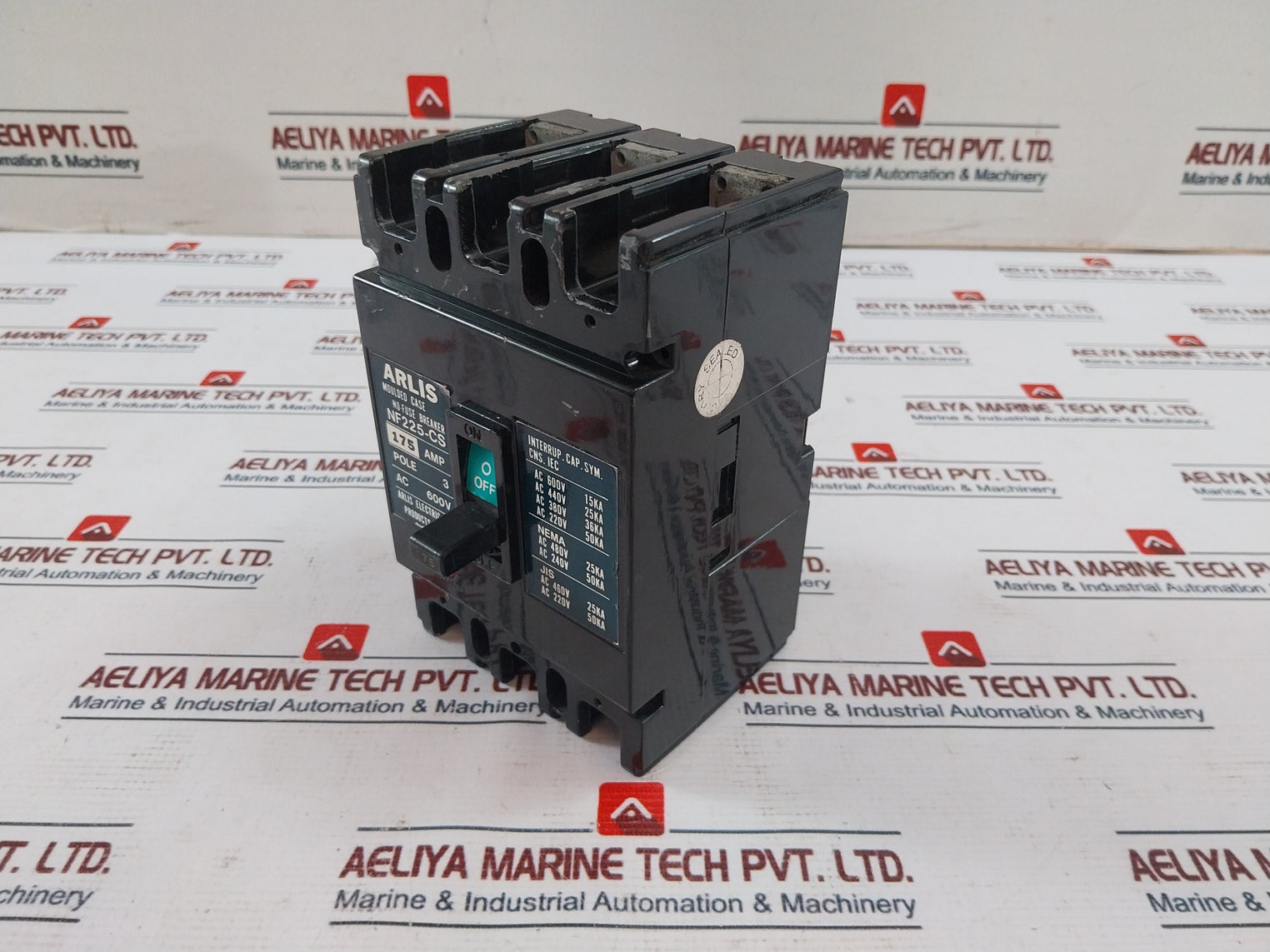 Arlis Electric Nf225-cs Moulded Case No-fuse Breaker 175Amp