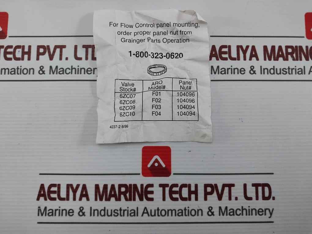 Aro 6Zc08 Flow Control Valve F02