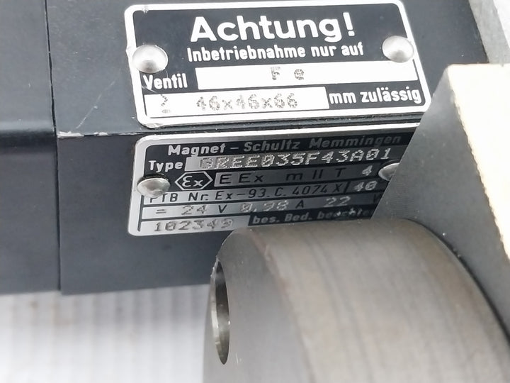 Aroflex Svd6-2-14-dd Valve Eexmiit4 D61 24V 0.98A 22W