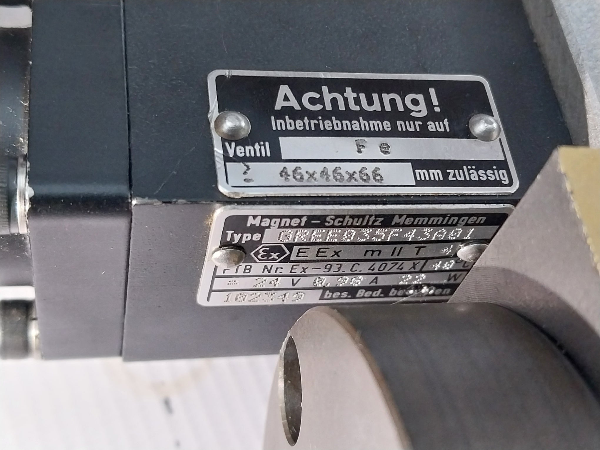 Aroflex Svd6-2-14-dd Valve Eexmiit4 D61 24V 0.98A 22W