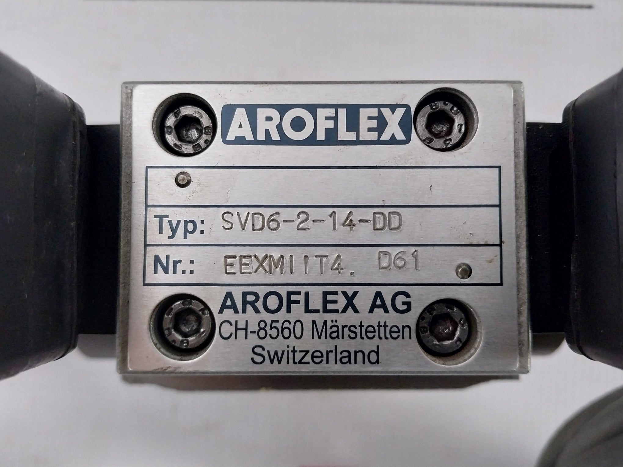 Aroflex Svd6-2-14-dd Valve Eexmiit4 D61 24V 0.98A 22W
