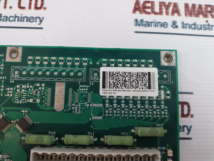 Aros Electronics 3Hac024488-001/00 Control Circuit Board Dsqc643