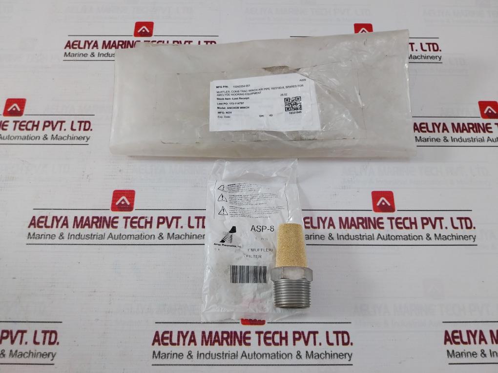 Arrow Pneumatics Asp-8 Pneumatics Exhaust Muffler 1