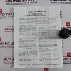 Arrow Pneumatics R262 Air Regulator Miniature Pvt 250 Psig