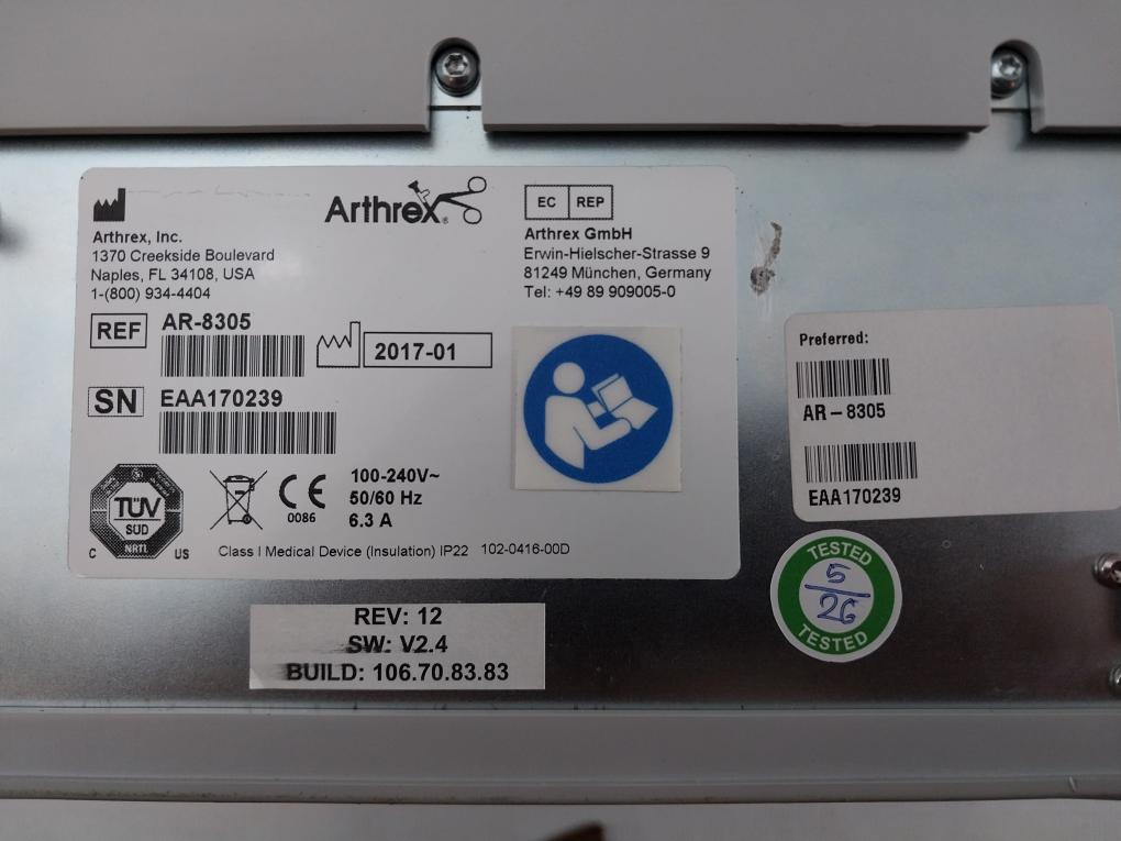 Arthrex 100-240V/50-60Hz Synergy Resection Shaver Console Ar-8305