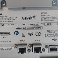 Arthrex Synergy Rf Console Bipolar Ablation System 100-240Vac 50/60Hz Ar-9800