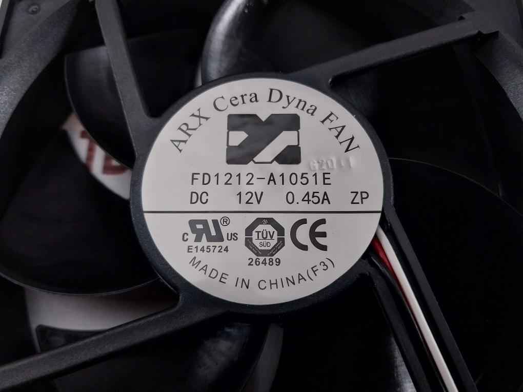 Arx Fd1212-a1051E Dc Cooling Fan 12V 0.45A
