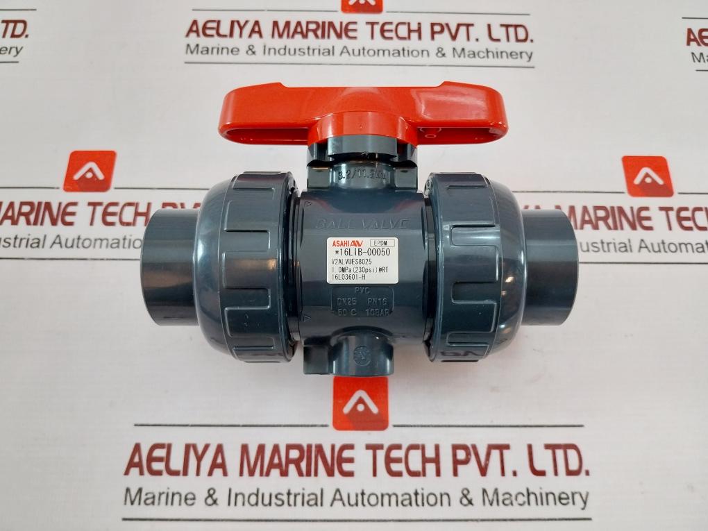 Asahi Av 16Lib-00050 Ball Valve V2Alvues8025 Dn25 Pn16 3.2/11.2 Nm 10Bar