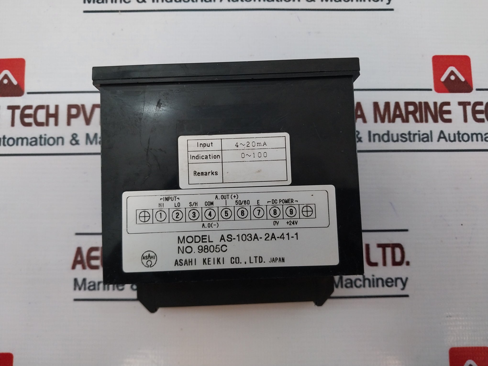 Asahi Keiki As-103A-2A-41-1 Digital Temperature Controller 4~20 Ma