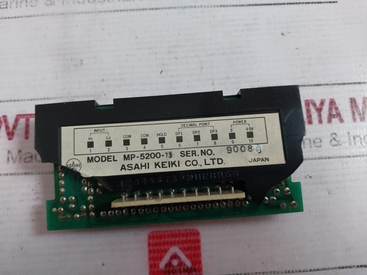 Asahi Keiki Mp-5200-13 Digital Panel Meter Display Module