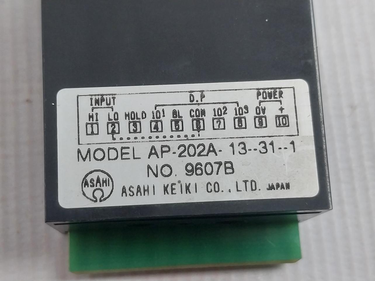 Asahi Keiki Ap-202A-13--31--1 Digital Panel Meter