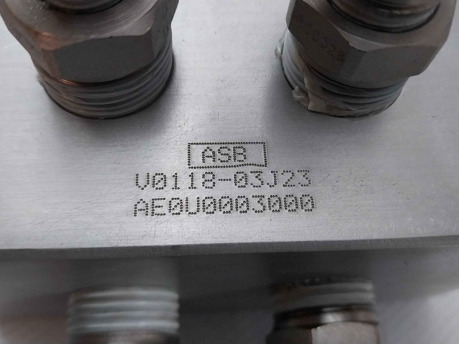 Asb V0118-03j23 Hydraulic Manifold Block Nebjs03na