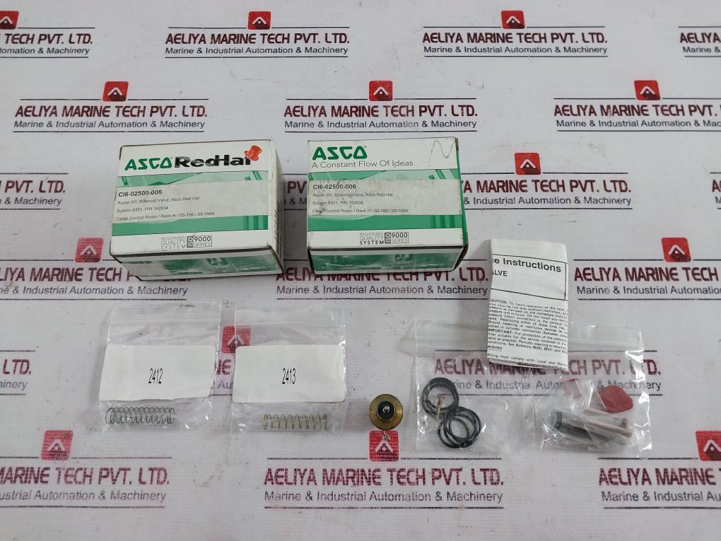Asco 162634 Red-hat Solenoid Valve Repair Kit Ci6-02500-006
