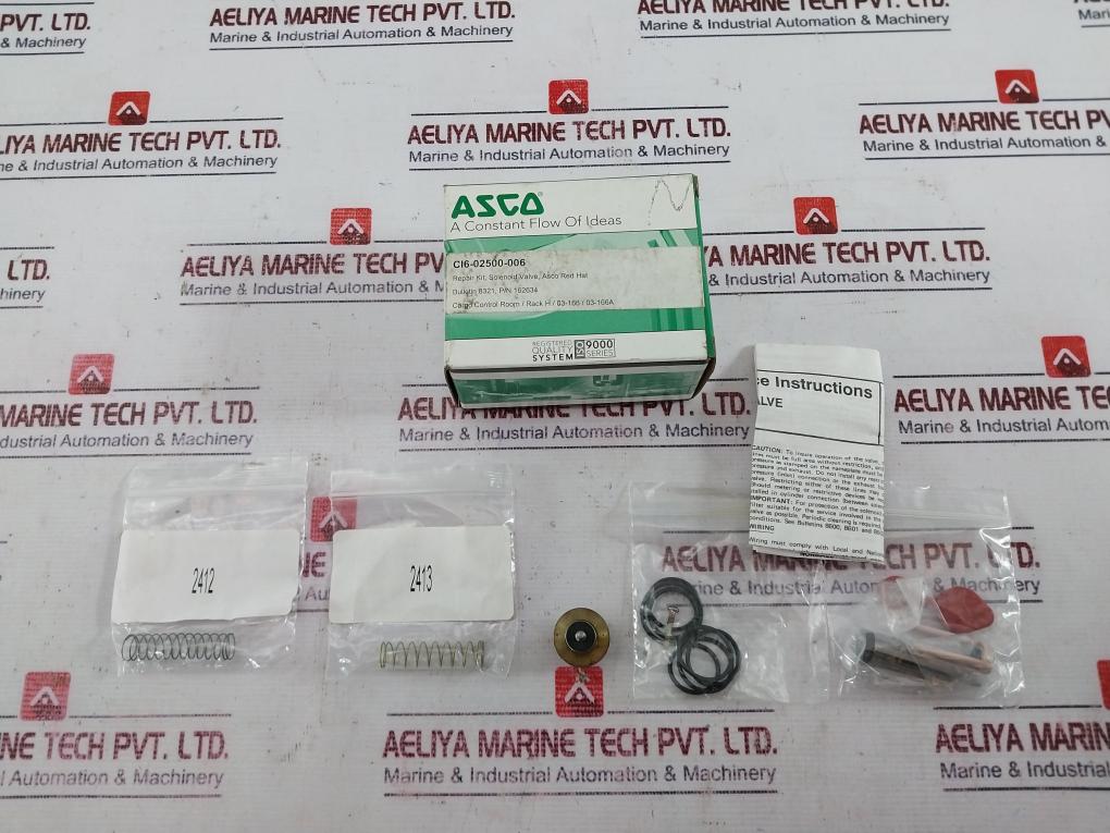 Asco 162634 Red-hat Solenoid Valve Repair Kit Ci6-02500-006