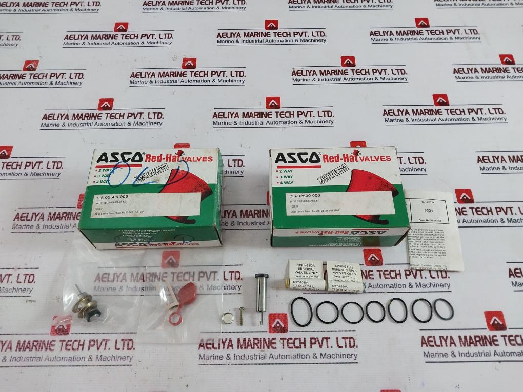 Asco 162634 Red-hat Solenoid Valve Repair Kit Ci6-02500-006, F547034