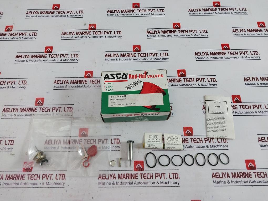 Asco 162634 Red-hat Solenoid Valve Repair Kit Ci6-02500-006, F547034