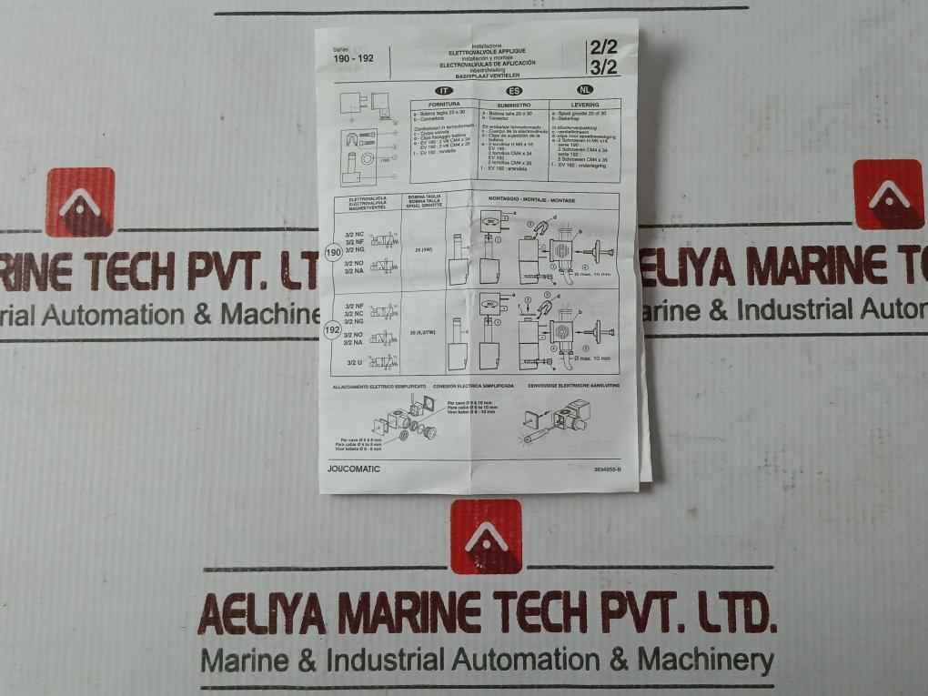 Asco 19000008 Direct Operated Solenoid Pilot Valve Set 230V 50/60Hz