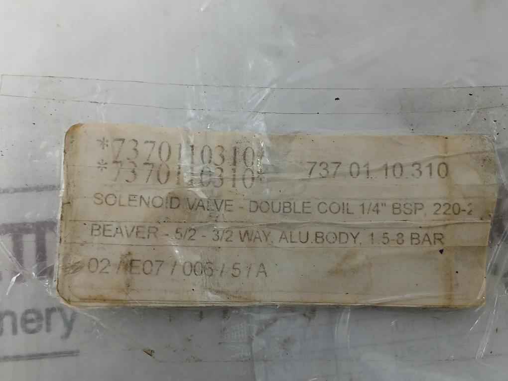 Asco 19000008 Direct Operated Solenoid Pilot Valve Set 230V 50/60Hz