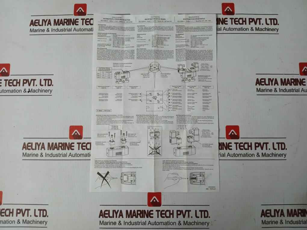 Asco 19000008 Direct Operated Solenoid Pilot Valve Set 230V 50/60Hz