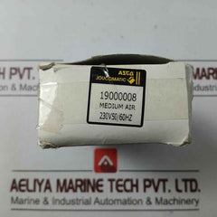 Asco 19000008 Direct Operated Solenoid Pilot Valve Set 230V 50/60Hz