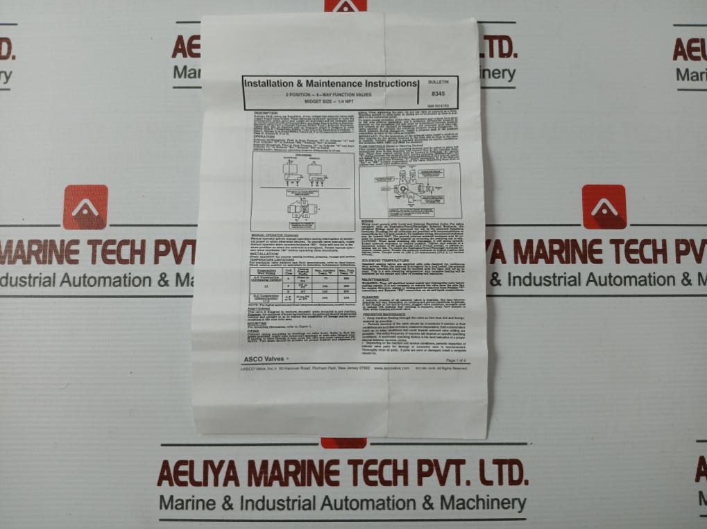 Asco 208783 Vv.641.75.01.165 A21502143 Solenoid Core Assembly Kit