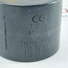 Asco 216758-001-d Replacement Coil For Solenoid Valve