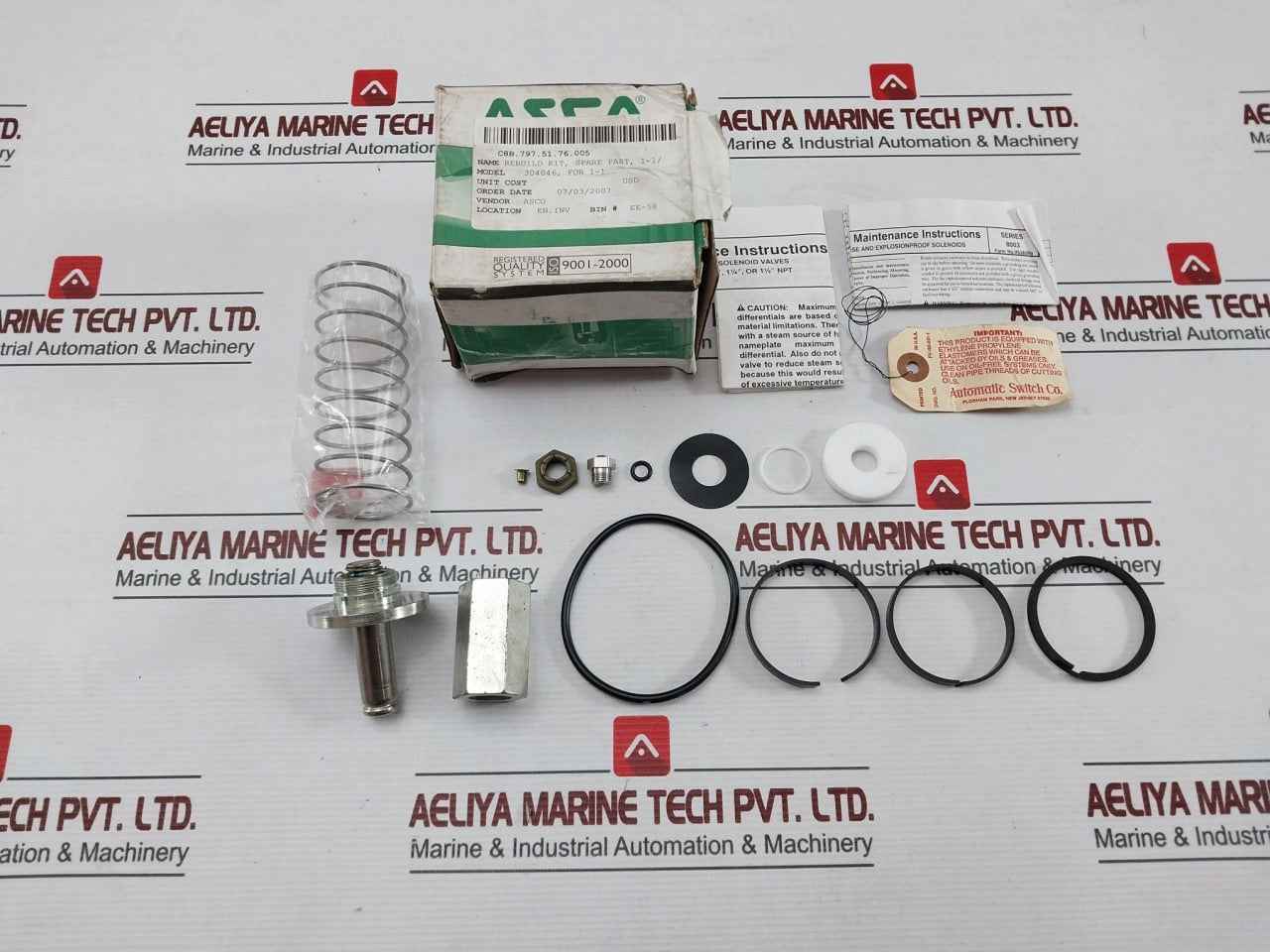 Asco 304046 2-way Internal Pilot-operated Solenoid Valves Rebuild Kit