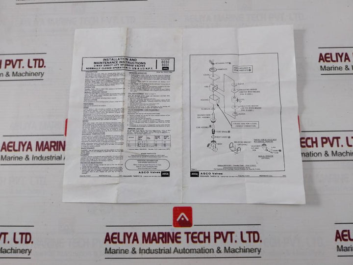 Asco 8030G016 Red-hat Ii Way Solenoid Valve 1/4