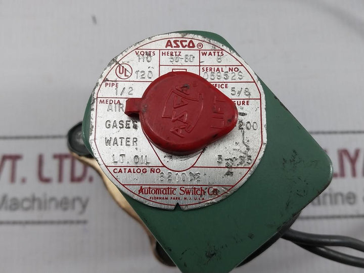 Asco 8210D2 Solenoid Valve 110-120V/50-60Hz