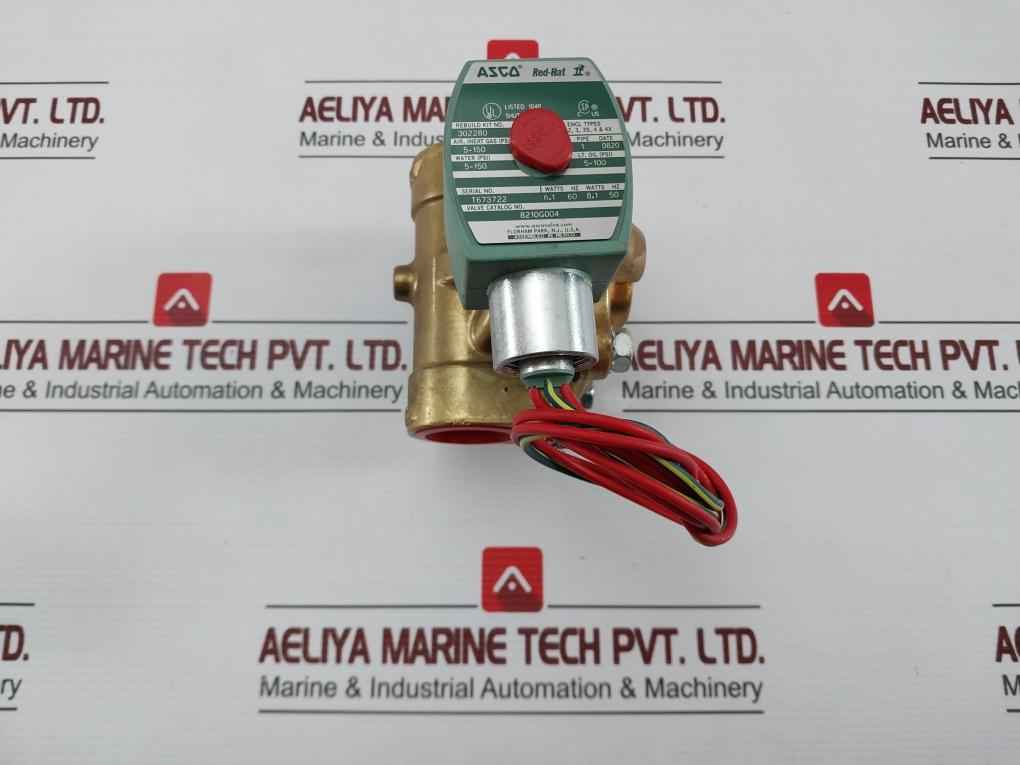 Asco 8210G004 Solenoid Red Hat Ii Shutoff Valve 5-150Psi Mp-c-080