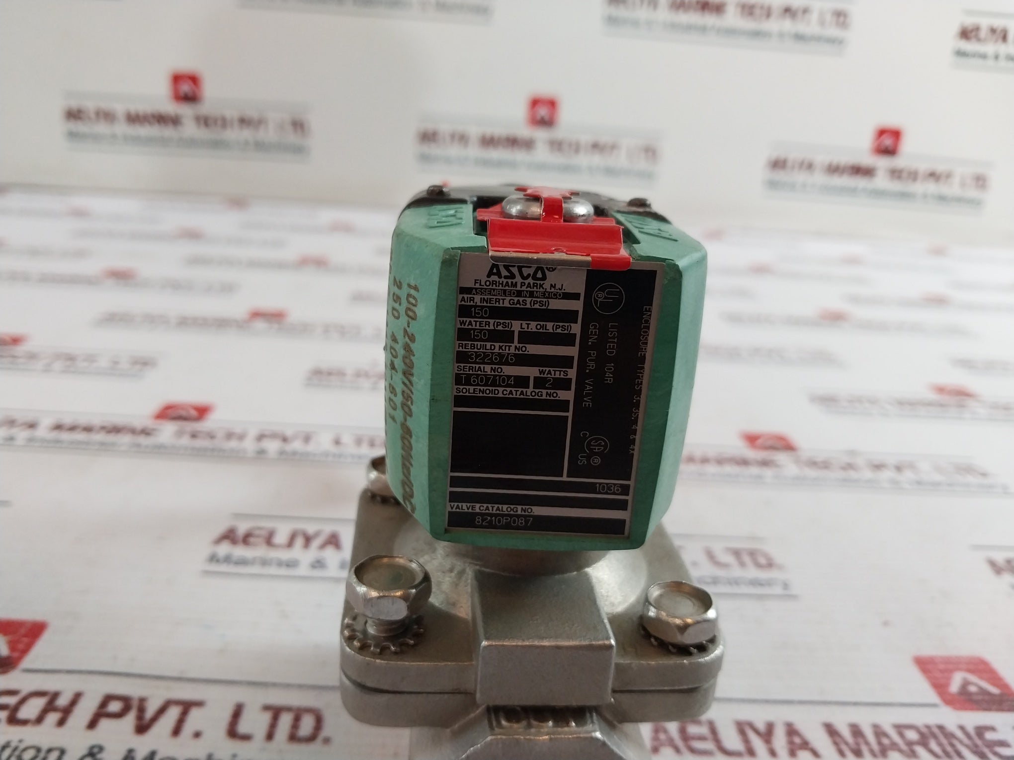Asco 8210P087 Stainless Steel Solenoid Valve 40Thub1/3/8 15D-d
