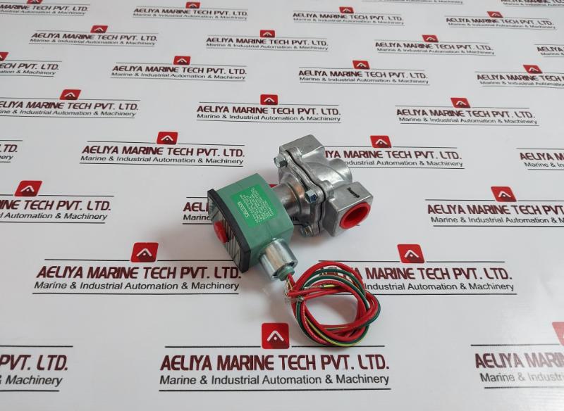 Asco 8215G033 2/2 Direct Acting 2-way Solenoid Valve Piloted Aluminum Body